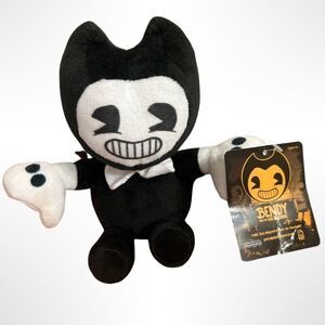 Collectible NWT Bendy and The Ink Machine Plush Black & White (Bendy)